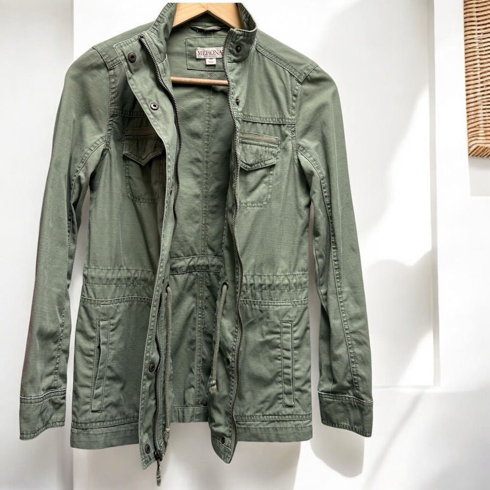 Merona Olive Green‎ Cargo Utility Jacket, XS